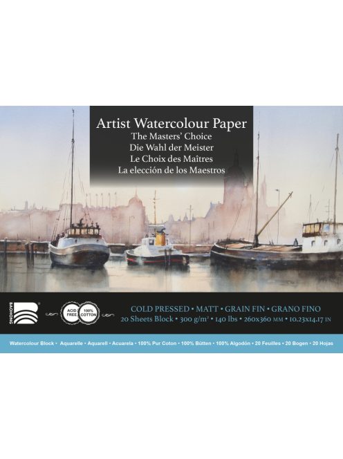 Baohong Masters akvarell nyomópapír 26x36cm hidegen sajtolt 300g