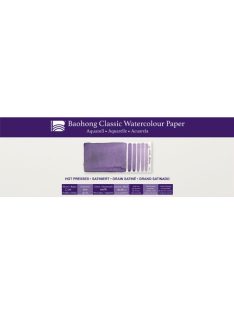   Akvarell Baohong Classic 13x38cm melegen préselt 300g-os nyomólap