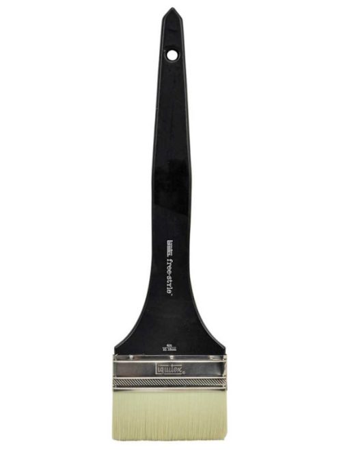 Széles ecset Liquitex Free Style 10cm hosszú nyéllel
