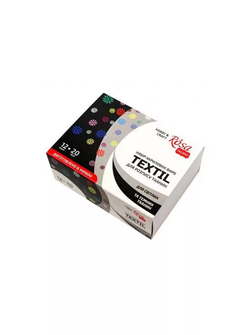 Textilszín készlet Rosa 12x20ml