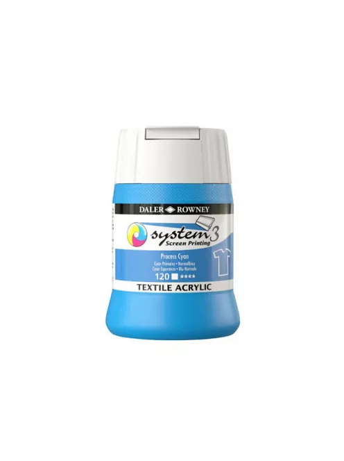 Szitanyomó tinta textilre System3  120 Process Cyan