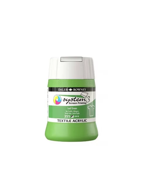 System3 textil szitanyomó tinta - 355 Leaf Green