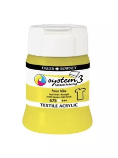 Szitanyomó tinta textilre System3  675 Process Yellow