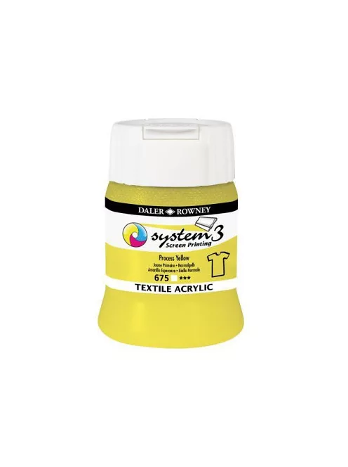 Szitanyomó tinta textilre System3  675 Process Yellow