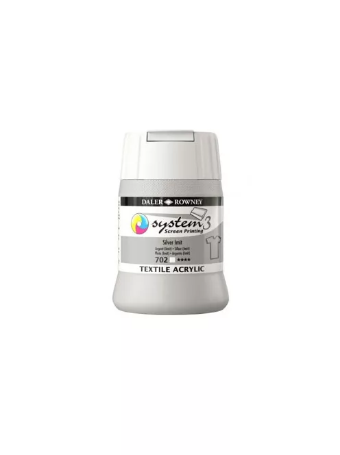 Szitanyomó tinta textilre System3  702 Silver