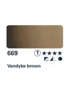 Horadam akvarellfesték 15ml – 669 Vandyke barna