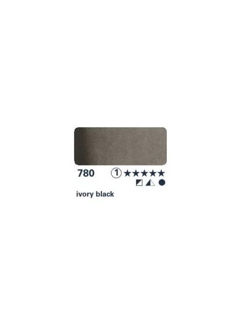 akvarell paint Horadam 15ml - 780 ivory black