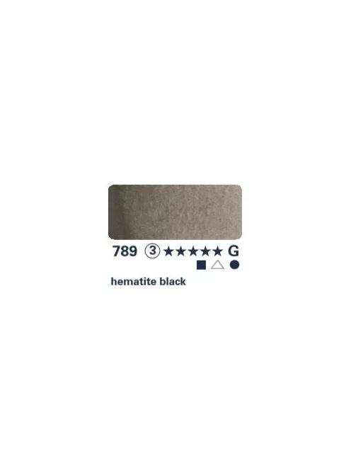 akvarell paint Horadam 1/2 – 789 hematite black