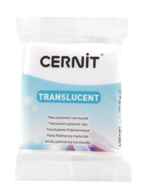 Cernit modellező massza 56g – 6010 Áttetsző Csillámos Fehér