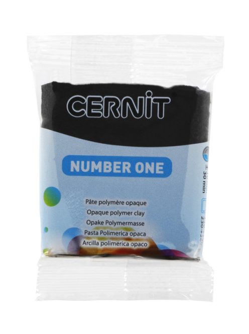 Cernit modellezőanyag 250g – 100 fekete