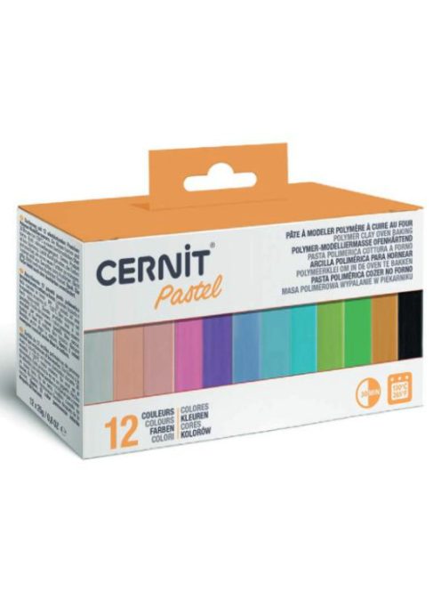 Cernit modellezőanyag készlet 12x25g pasztell