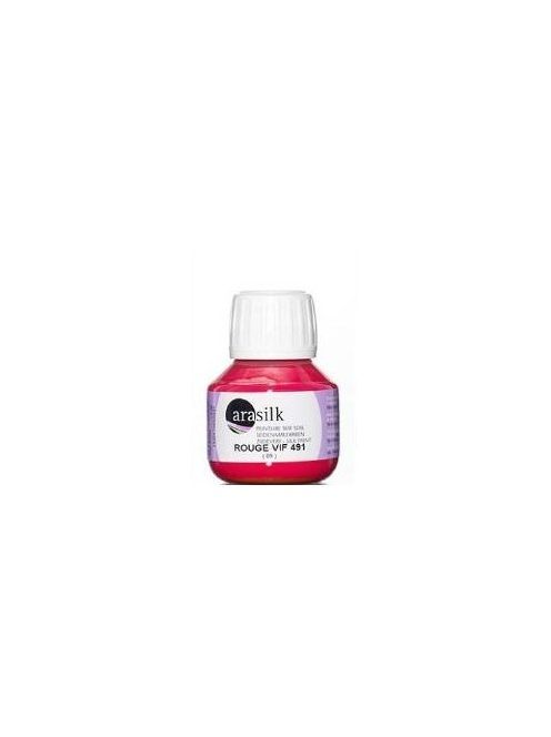 Darwi Arasilk selyemfesték 50ml – 491 Tűzpiros