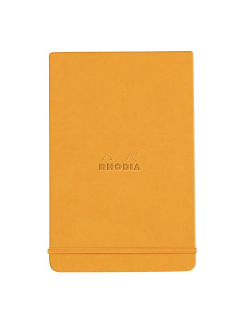 Rhodia jegyzetfüzet keménytáblás 9x14cm - Narancssárga