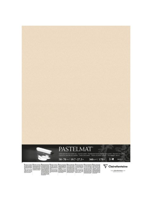 Pasztellpapír Pastelmat 50x70cm 360g kukorica