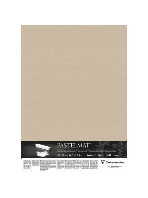 Pasztellpapír Pastelmat 50x70cm 360g homok