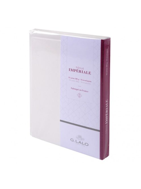 LALO Imperial Canvas boríték- és üdvözlőkártya-készlet 10 db C6