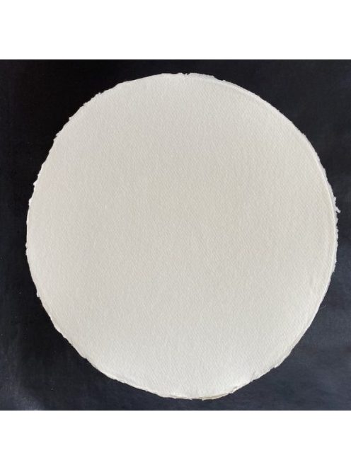 Kerek, kézzel készített Khadi akvarellpapír 30cm 320g