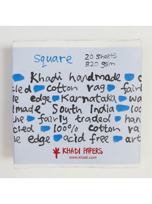 Khadi kézzel készített akvarellpapír 20x20cm 320g