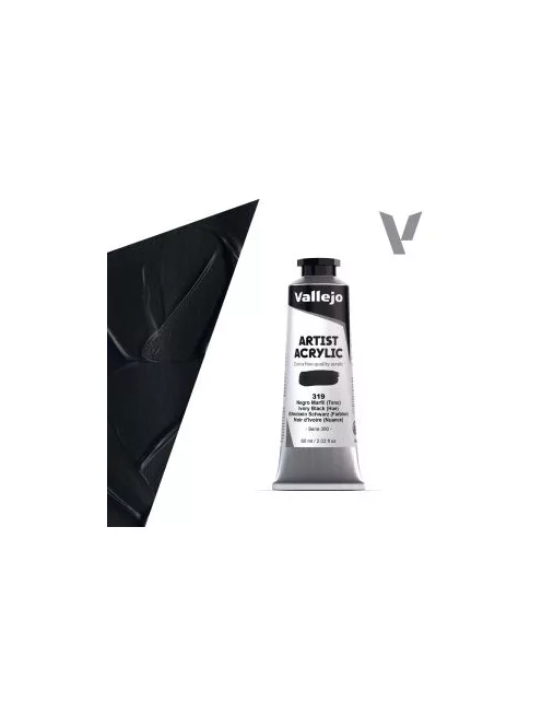 Vallejo Artist akril festék 60ml  319 Ivory Black