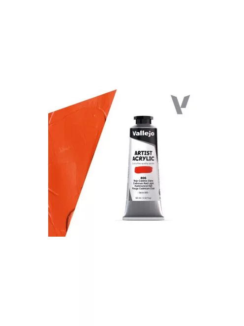 Vallejo Artist akril festék 60ml  806 Cadmium Red Light