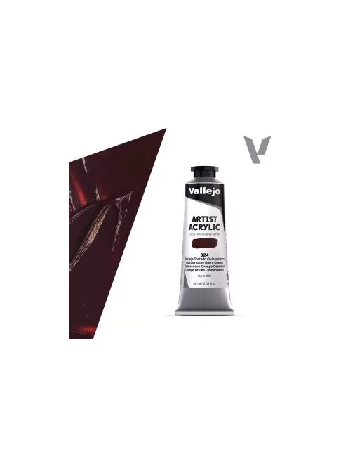 Vallejo Artist akril festék 60ml  824 Quinacridone Burnt Orange