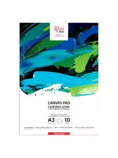   Vászonfelületű olajfestő tömb, kézzel készített - Rosa A3