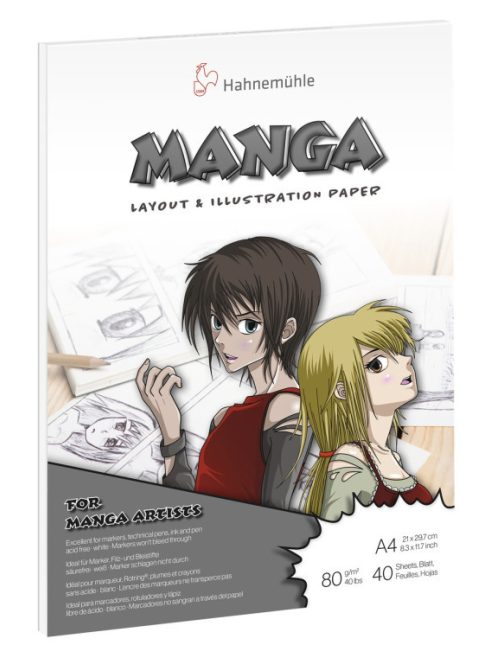 Vázlatfüzet Hahnemühle manga A4