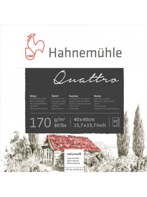 Vázlatfüzet HHM Quattro 170g 40x40cm