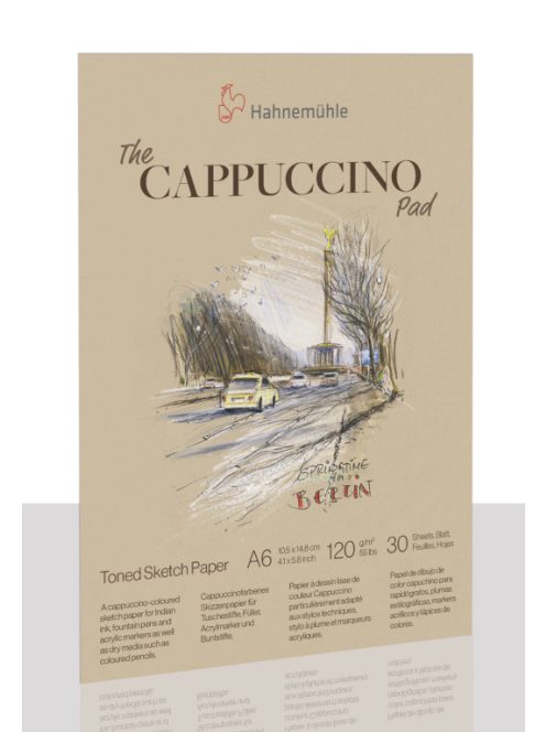 Vázlatfüzet Hahnemühle cappuccino betét A5 120g