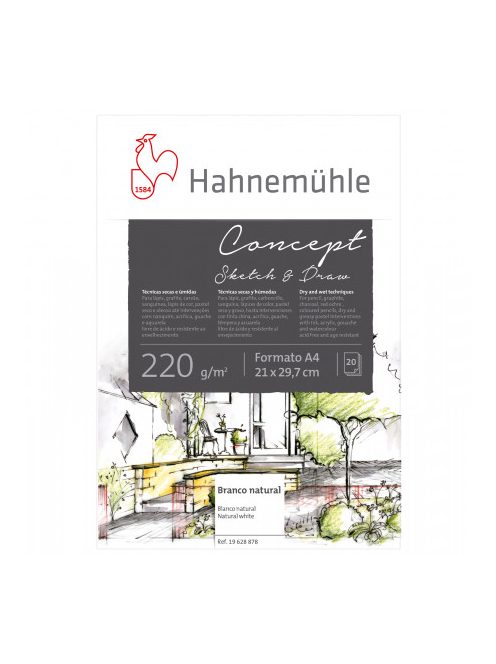 Vázlatfüzet Hahnemühle Concept pad A4 220g