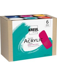 Akril festékkészlet Kreul Triton 6x750ml – Modern Mix