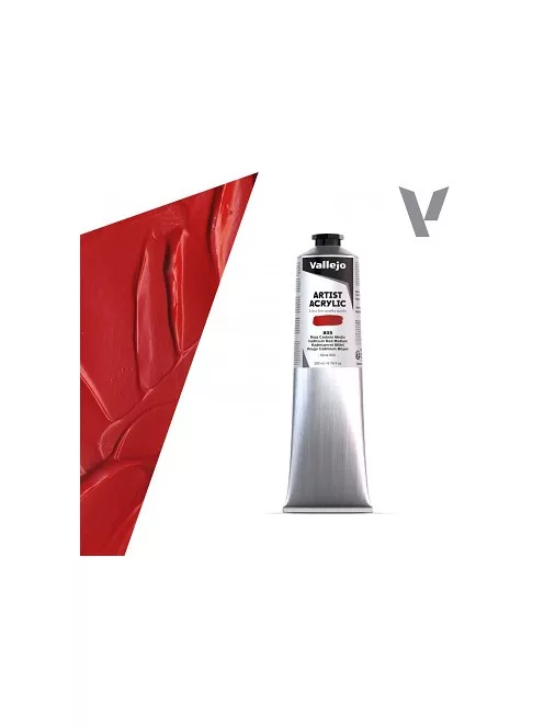 Vallejo Artist akril festék 200ml  805 Cadmium Red Medium