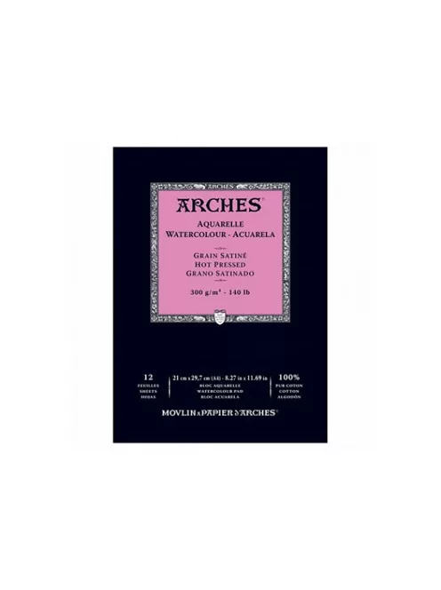 Vízfesték tömb Arches szemcsés szatin HP A4, 100% pamut