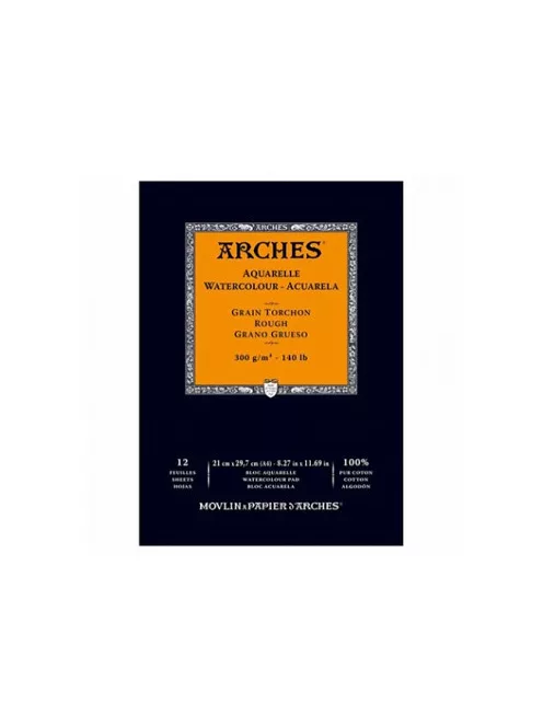 Vízfesték tömb Arches durva szemcsés A4, 100% pamut
