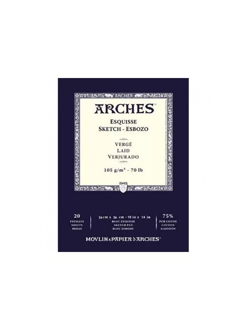 Arches Sketch 75% pamut, 26x36cm, 105g/m2