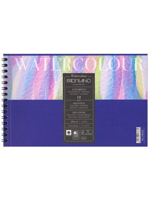 Fabriano akvarell 300g 32x41cm hidegen sajtolt, akvarellpapír