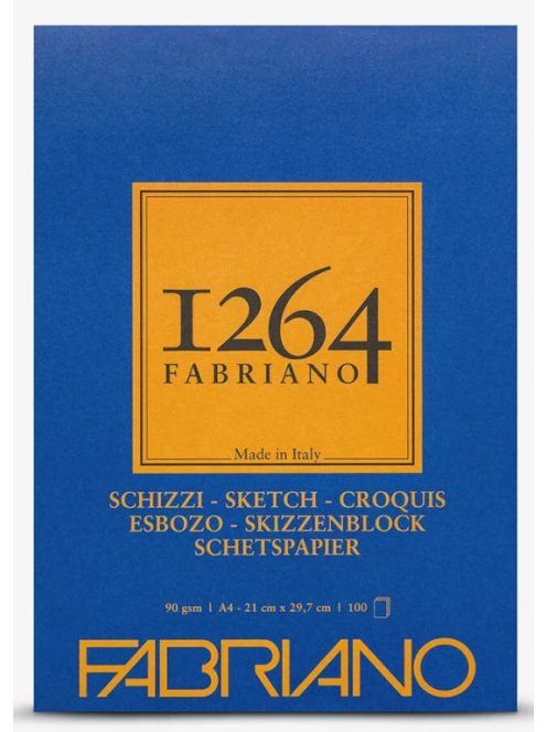 Vázlatfüzet Fabriano Schizzi 1264 ragasztott 90g A4