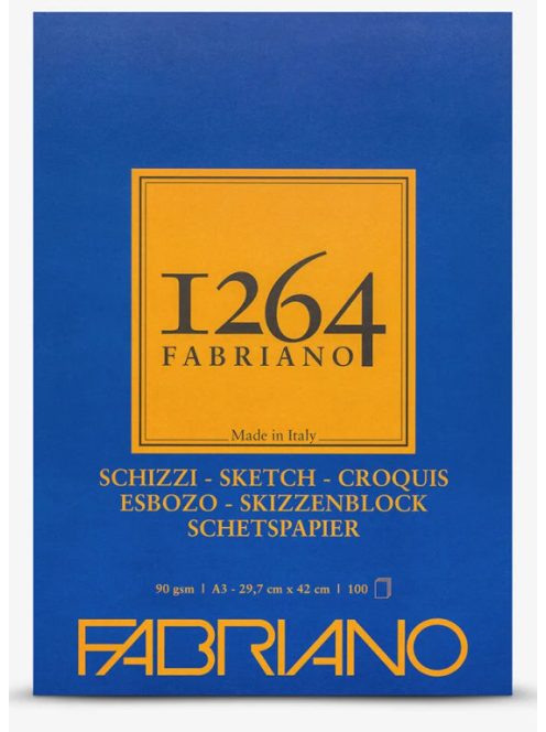 Vázlatfüzet Fabriano Schizzi 1264 ragasztott 90g A3