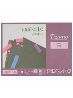 Tiziano pasztell jegyzettömb, fekete, 23x30.5cm, 160g