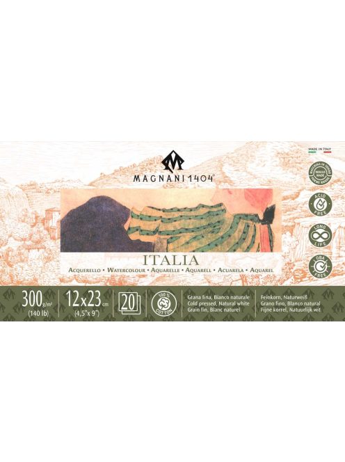 Akvarellpárna Magnani Italia 12x23cm 300g 100% pamut