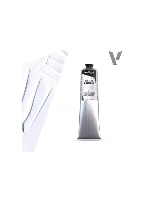 Vallejo Artist akril festék 500ml – 314 Titanium White Anatase