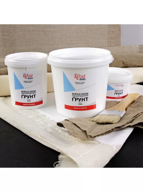 Gesso 500ml - Acrylic Gesso, 500 ml (600g), ROSA Studio