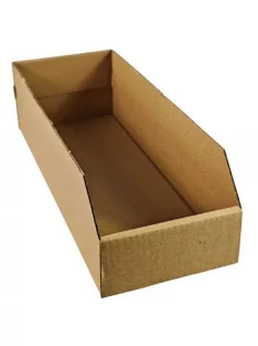 Karton polctároló 15 cm