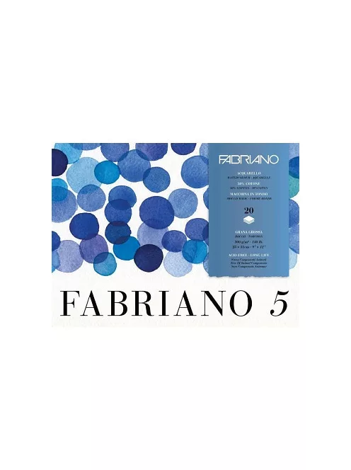 Fabriano 5 Akvarell Tömb 23x31cm 300g Durva