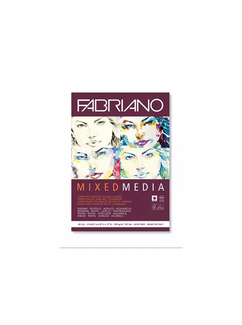 Pad Fabriano Mixed media 250g A4
