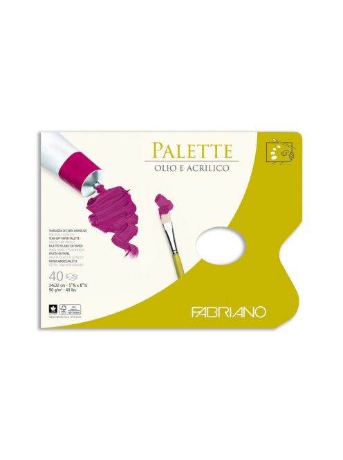 Paper palette Fabriano 24x32cm 40 lap