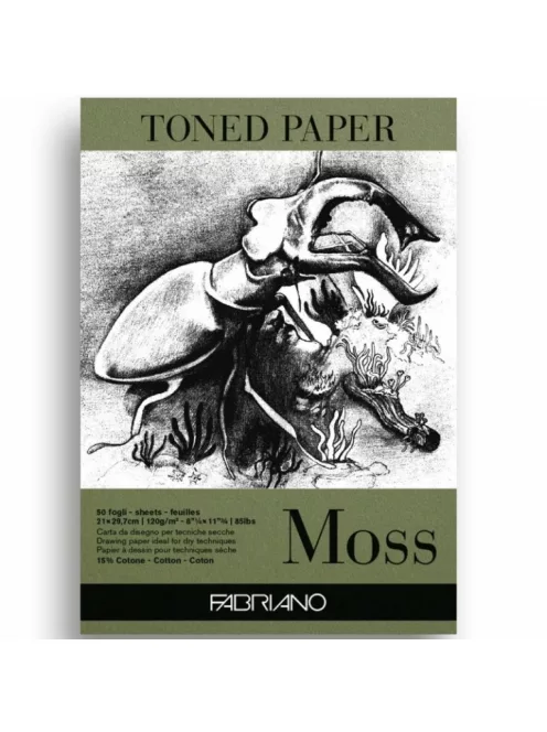 Fabriano színes papír A4 120g mohazöld vázlatfüzet