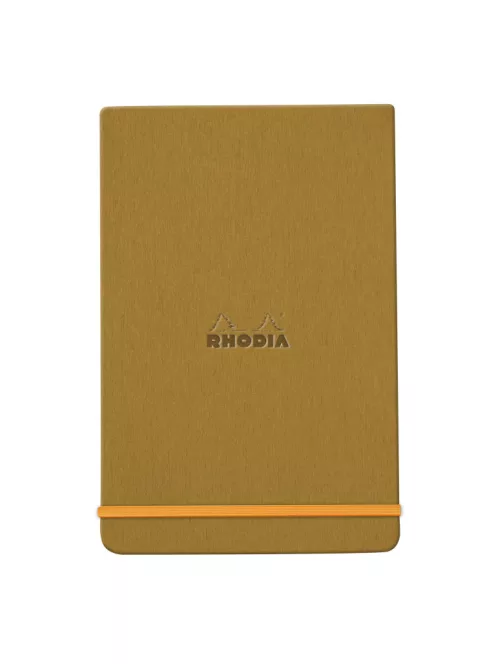 Rhodia notebook with hard boards 9x14cm - arany