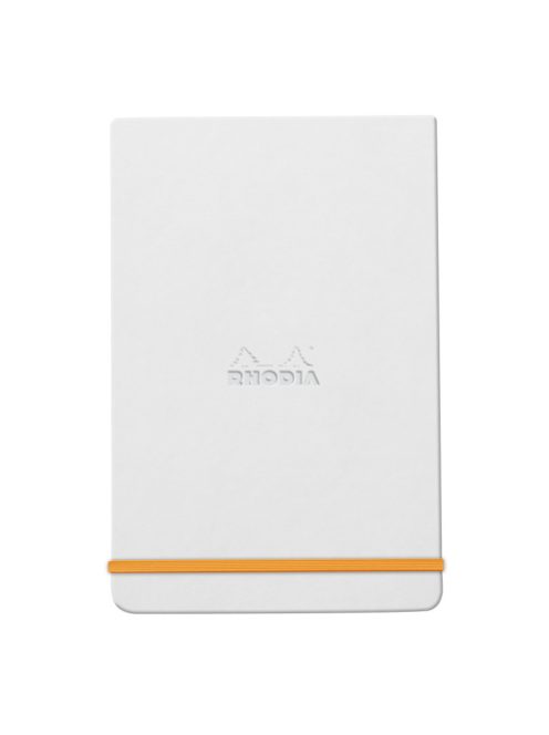 Rhodia notebook with hard boards 9x14cm - fehér