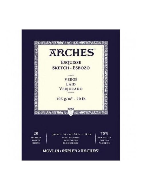 Arches Sketch 75% pamut, 26x36cm, 105g/m2